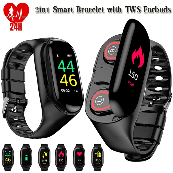 New Smart Band M6 Smart Watch Bracelet With Bluetooth Headset Headphones  Mp3 Heart Rate Blood Pressure Pedometer Smartwatch - Wristbands - AliExpress