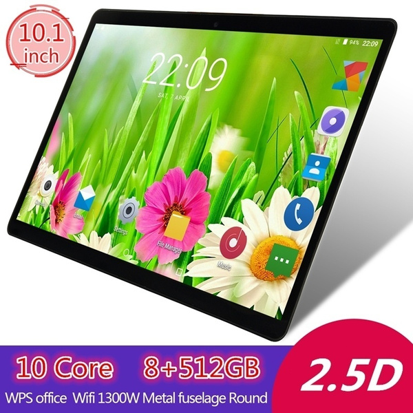 10.1 Inch 8+512GB Tablet MTK6797 Dual SIM Card Phone 4G Call Wifi
