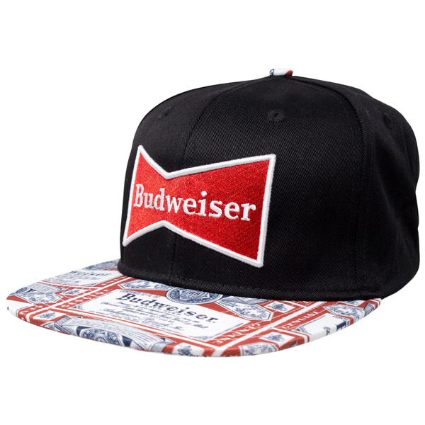 budweiser flat bill hat