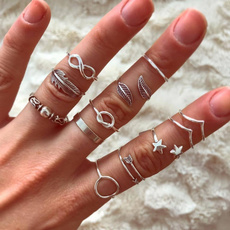leavesring, Couple Rings, ringsset, Jewelry