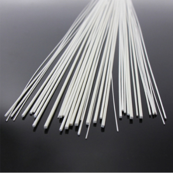 100PCS 0.5-2mm ABS Plastic White Square Rod Stick for Building