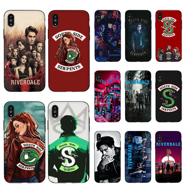 Riverdale Pattern Black Tpu Phone Case For Iphone 11 Pro Max Iphone 6 6s 7 8 Plus Xs Xr Xs Max Samsung S8plus S9plus Note8 9 10 Plus Soft Black Phone Cases Telephone Case Wish