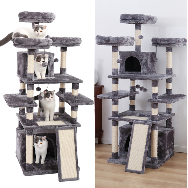 Cat tree clearance with feeder bowl