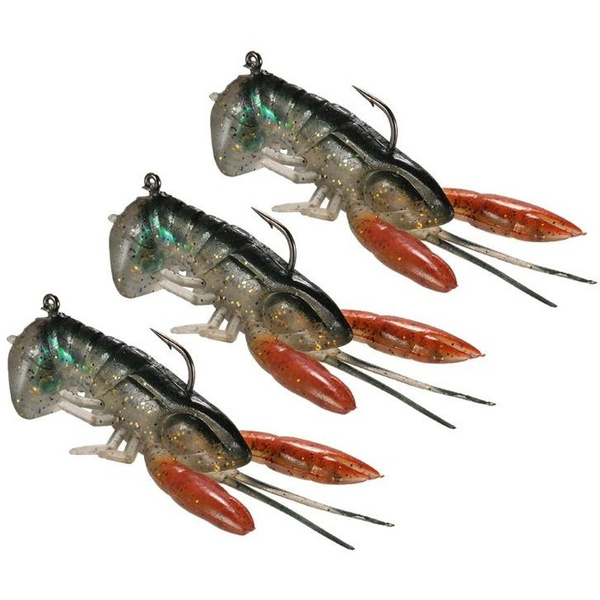 8cm / 14g Soft Crawfish Shrimp Lobster Claw Bait Artificial Lure
