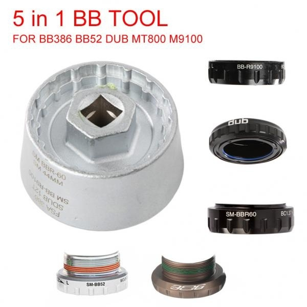 Professional 5 In 1 Durable Bottom Bracket Cup Tool For Shimano 9000 r60 Dub Bsa30 Fsa386 Wish