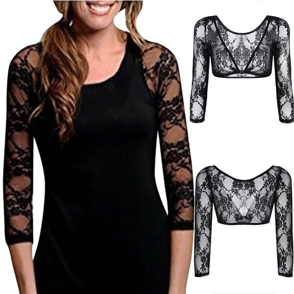 black lace cardigan short