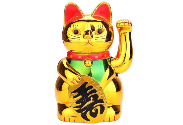 Chat Chinois Porte Bonheur A Bras Mobile Lucky Cat Wish