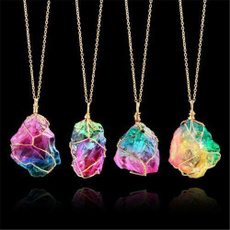 rainbow, quartz, Jewelry, Chain