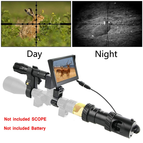 Car Use Handheld Day Night DIY Night Vision Scope with 4.3'' Monitor Screen 