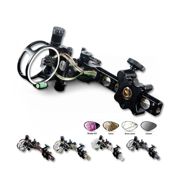 1Pcs Hunting Recurve Bow Archery Bolts 5 Pin Bow Sights,TP7550,Micro Adjust Detachable Bracket