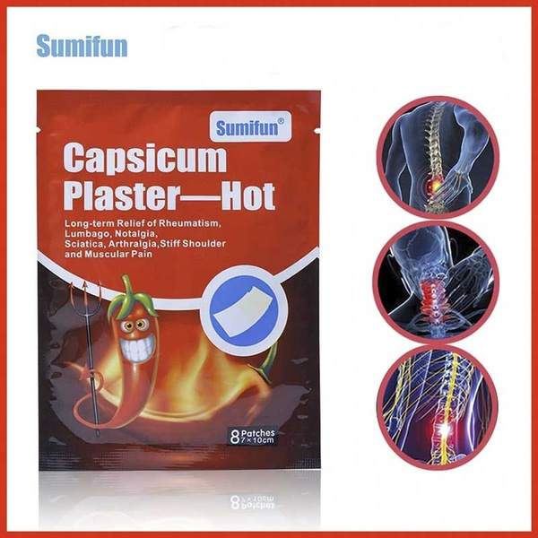 Sumifun Capsicum Plaster Hot Muscle Pain Back Pain Relief Body Medical  Plaster Joint Pain Patch D0673 | Wish