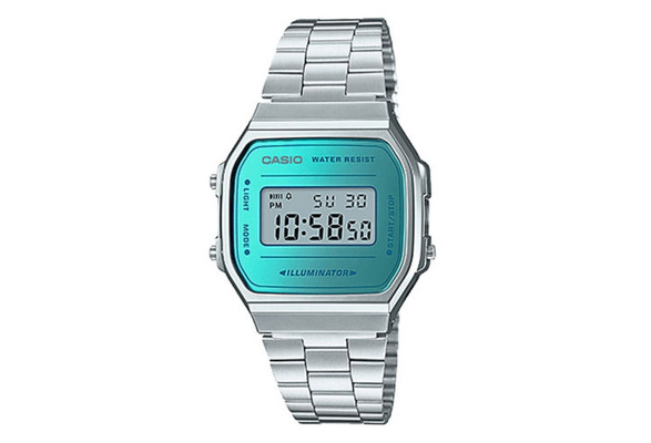casio watches digital silver