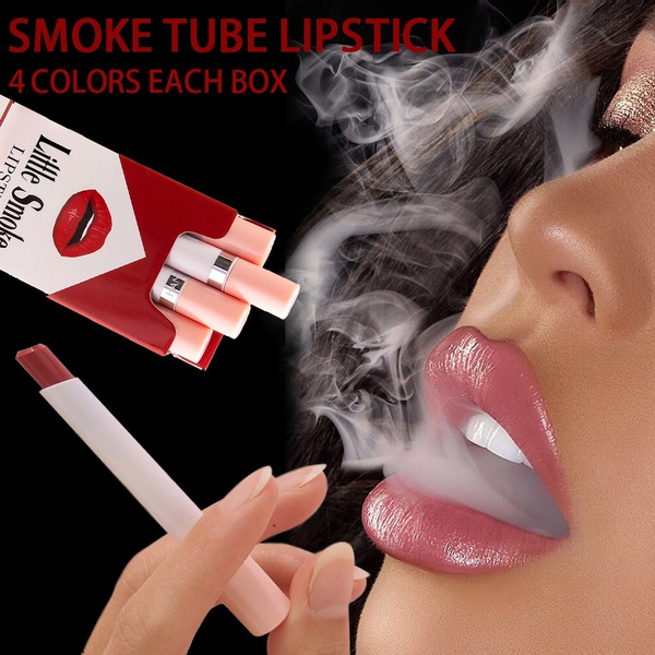 colorful cigarette lipstick Personality Matte Pack Set, 4 Colors Red Moisturizer Smooth Lip Stick, Long Lasting Waterproof Liquid Lipstick, Women Make up Velvet Cosmetic Lipsticks UNRESTRAINED Cigarette Lipstick Review! My