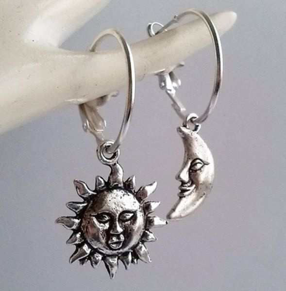 sun and moon hoops