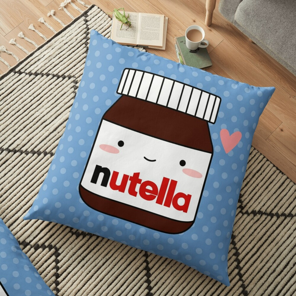 Cute Nutella Jar Print Pillow Cover Sofa Cushion Cover Living Room Bedroom Decor Polyester Pillow Case Wish