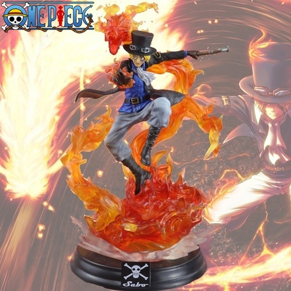 Hot Selling Anime One Piece Figure Gk Fire Dragon Sabo Figure Luffy S Brother Wish