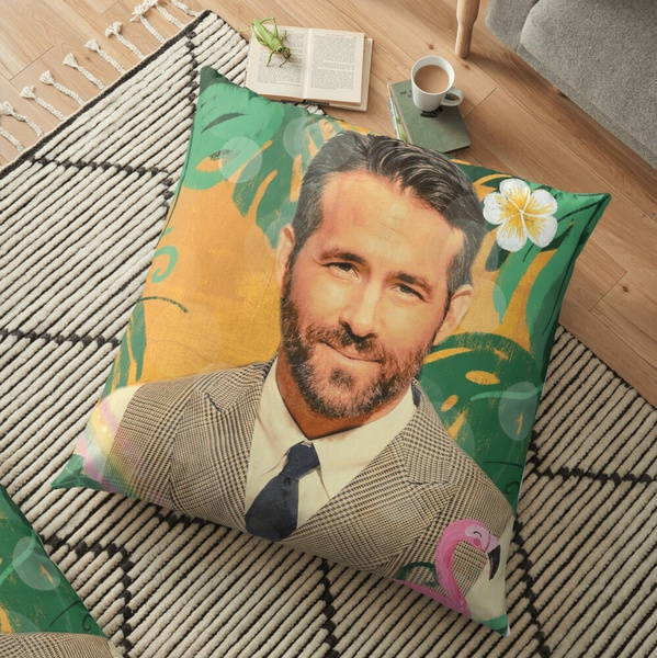 Ryan Reynolds Square Pillowcase Polyester Linen Velvet Creative Zip  Decorative Car Cushion Cover