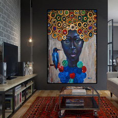 Dekoration, living room, Portrait, art