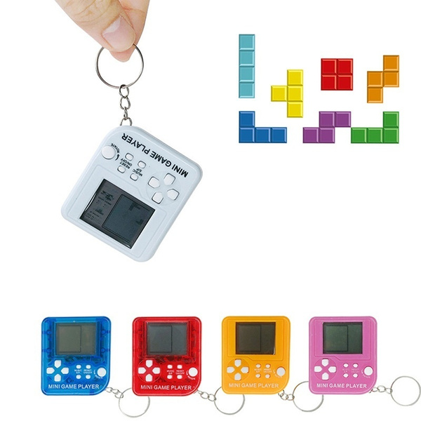 1 Pc Handheld Game Console Mini Tetris Nostalgic Classic Keychain Backpack  Decoration Portable( Random Color) | Wish