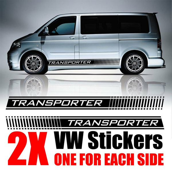 Volkswagen vw extra large 17" logo autocollant graphique X2 transporter T5 T4 campervan