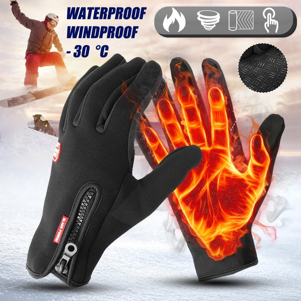 38℃ Waterproof Winter Ski Snow Snowboarding Thermal Warm Gloves For Men ! 