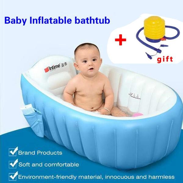 Portable Inflatable Kids Pool Bathtub,Kid Toddler Infant Foldable Shower Pool 