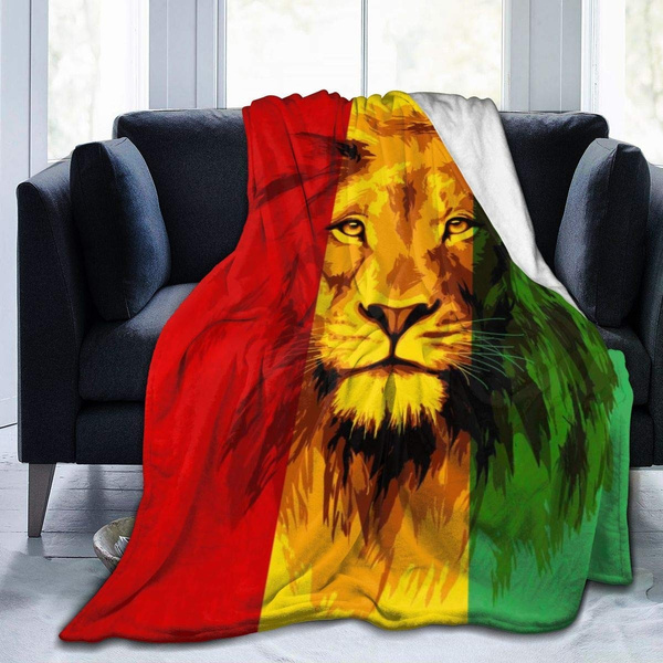 Jamaican Flag with Lion Fleece Blanket Throw Super Soft Cozy Couch Blanket Lightweight Warm Bed Blanket for Sofa Bed Travel Camping Jamaican Flag with Lion Fleece Blanket Throw Super Soft Cozy Couch Blanket Lightweight Warm Bed Blanket for Sofa Bed Travel Camping