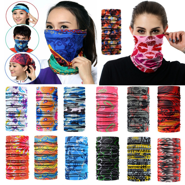 Men Women Tactical Headband Neck Warmer Cycling Camping Hiking Windpproof  Head Scarves Magic Headwear UV Face Mask Fishing Scarf