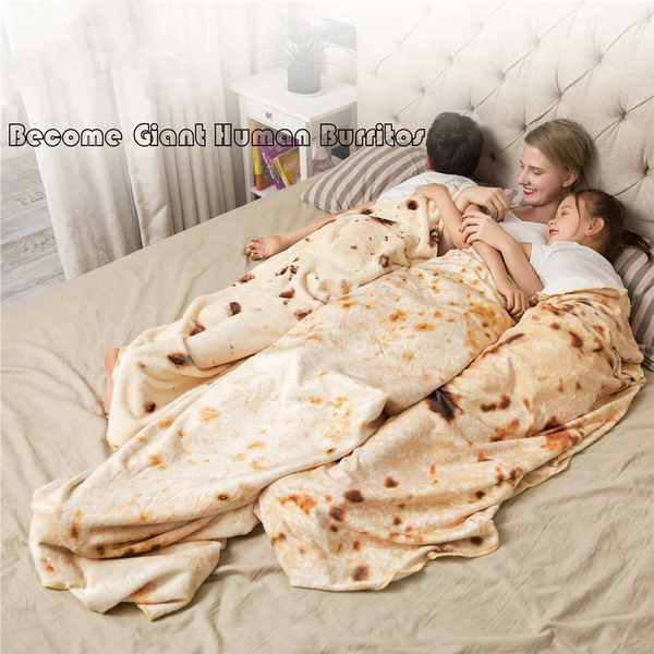 Burritos Tortilla Blanket Soft and Comfortable Giant Round Beach