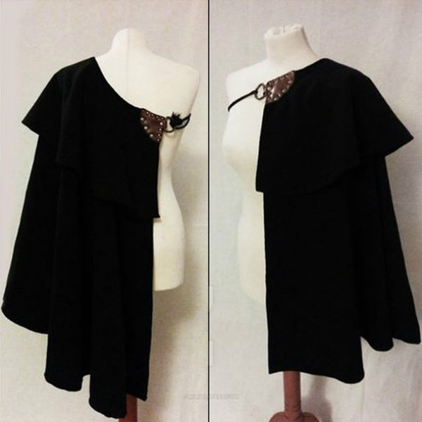 One shoulder hot sale cape