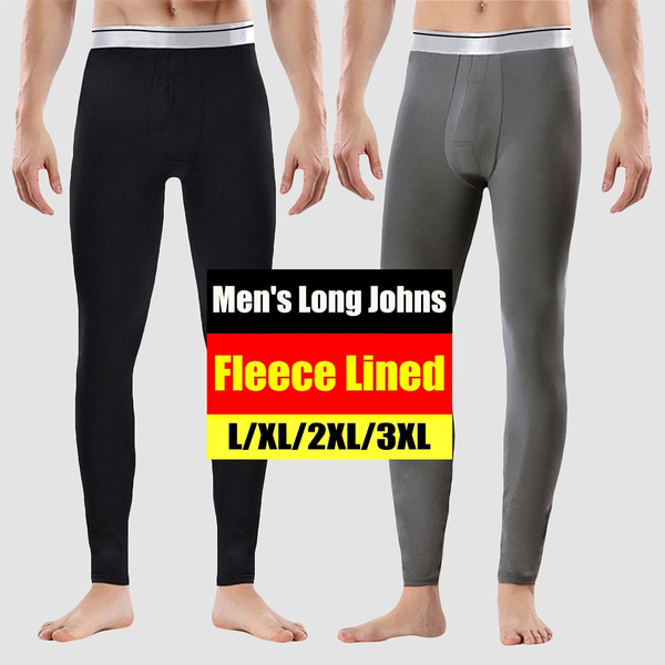 Thick Leggings Thermal Underwear Home Pajamas Bottom Pants Men's Long Johns 