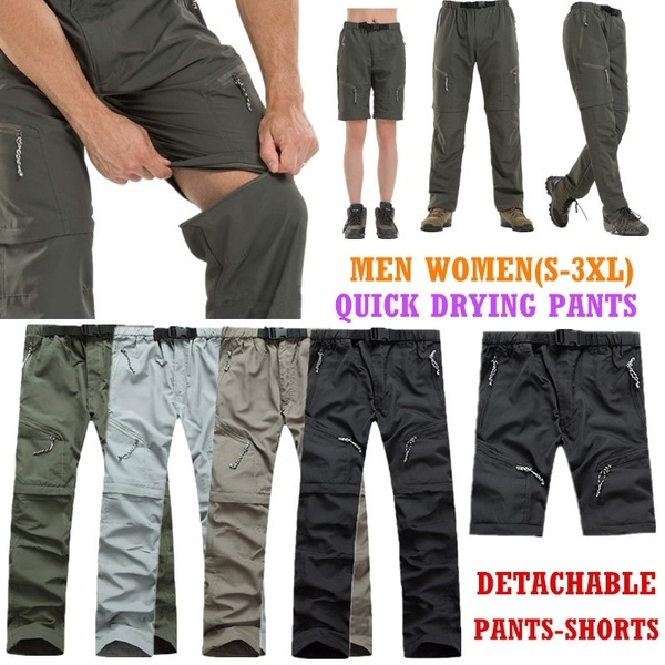 Men Women Detachable Pants Quick Dry 