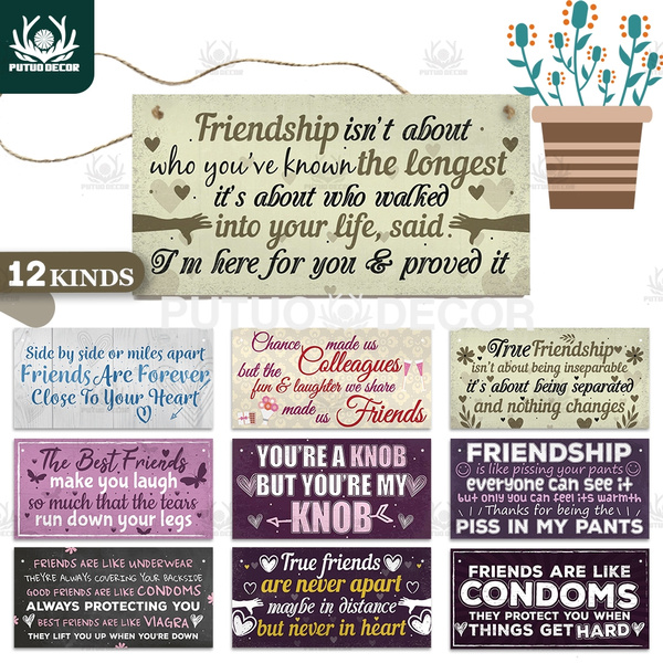 Friends TV Show Quotes Plaque,Friendship, Friends Gift, Birthday, Wooden  Plaque