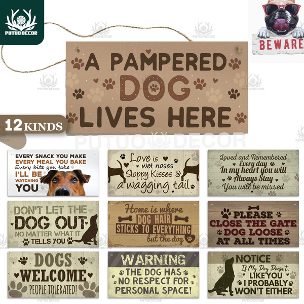 Home is where the dog is Hanging Plaque Sign
