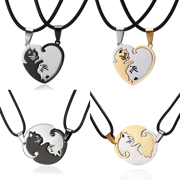 Yin yang cat hot sale necklace for couples