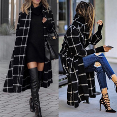 woolen, plaidcoat, Fashion, Winter