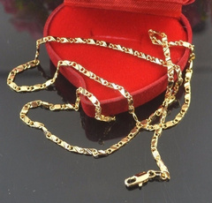 luxuryweddingnecklace, golden, Chain Necklace, Fashion
