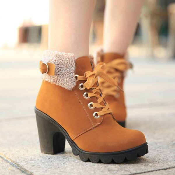 High heel outlet martin boots