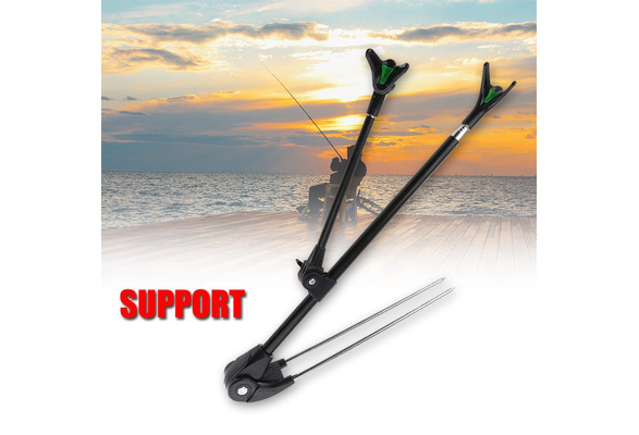 Details about   Fishing Rod Holder Metal Ground Support Stand Ourdoor Fishing Angling Rod Racks 