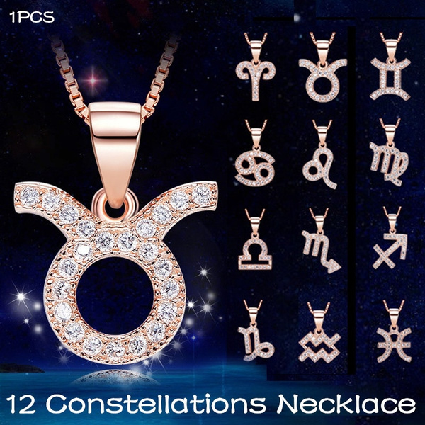 12 Constellation Pendant Woman Girl 