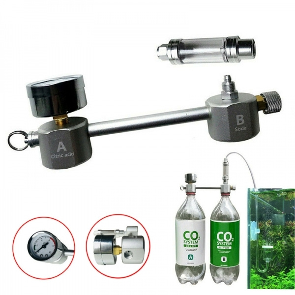 CO2 Generator For Plants Aquarium DIY CO2 Kit Pressurized w/ Bubble