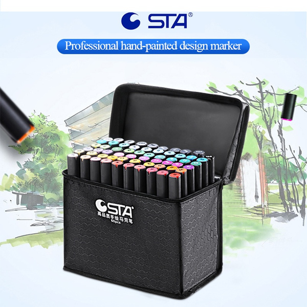 STA 3203 Art Markers Set Dual Headed Artist Sketch Alcohol Based Markers  Pen 30/36/40/48 Colors For Art Design