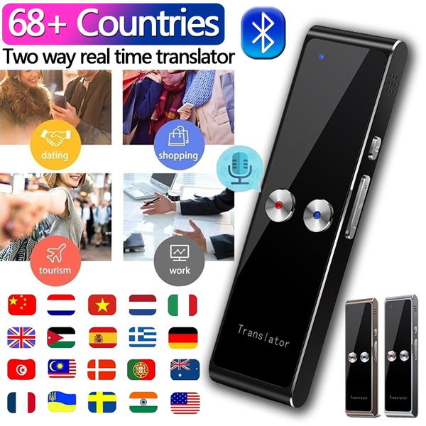 Portable Mini Wireless Smart Translator 68+ Countries Languages Two-Way ...