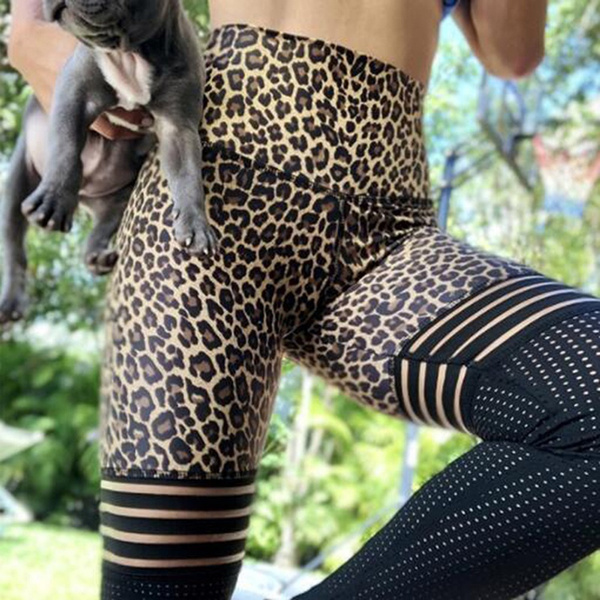 Leopard Print Running Leggings