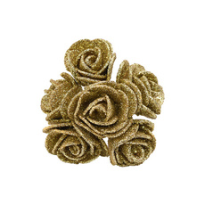 Mini, foamrose, gold, Bouquet