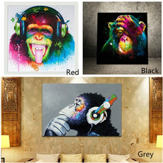 Decor, art, monkey, Colorful