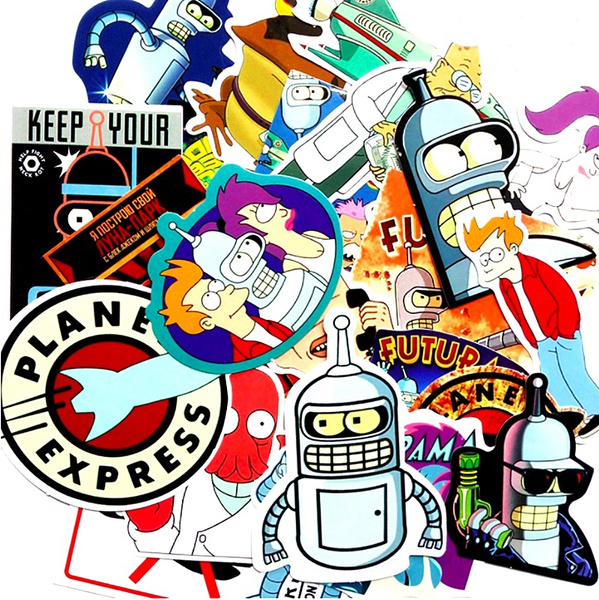 Futurama Comedy cartoon whimsy Stickers Children's Toy Sticker Suitcase