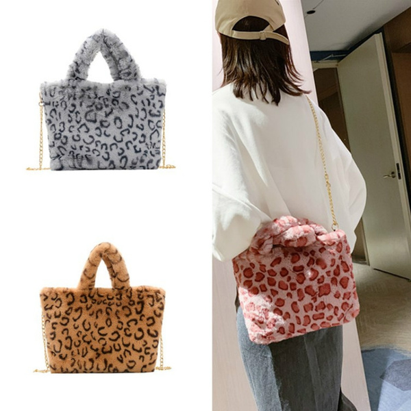 Leopard bag online fluffy