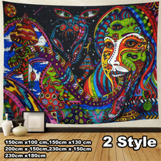 abstractfiguretapestry, hippie, Colorful, psychedelictapestry