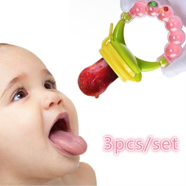 Baby Feeder Pacifier Food Feeding Fruit Fresh Silicone Teether Soother  Nibbler